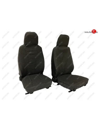 Чехлы сидений (с 2016, 2 места, винилискожа/жаккард) Швейка ST (с литым подголовником, без утяжки) Уаз Буханка 452 3741 цельнометаллический фургон (1965-2025)