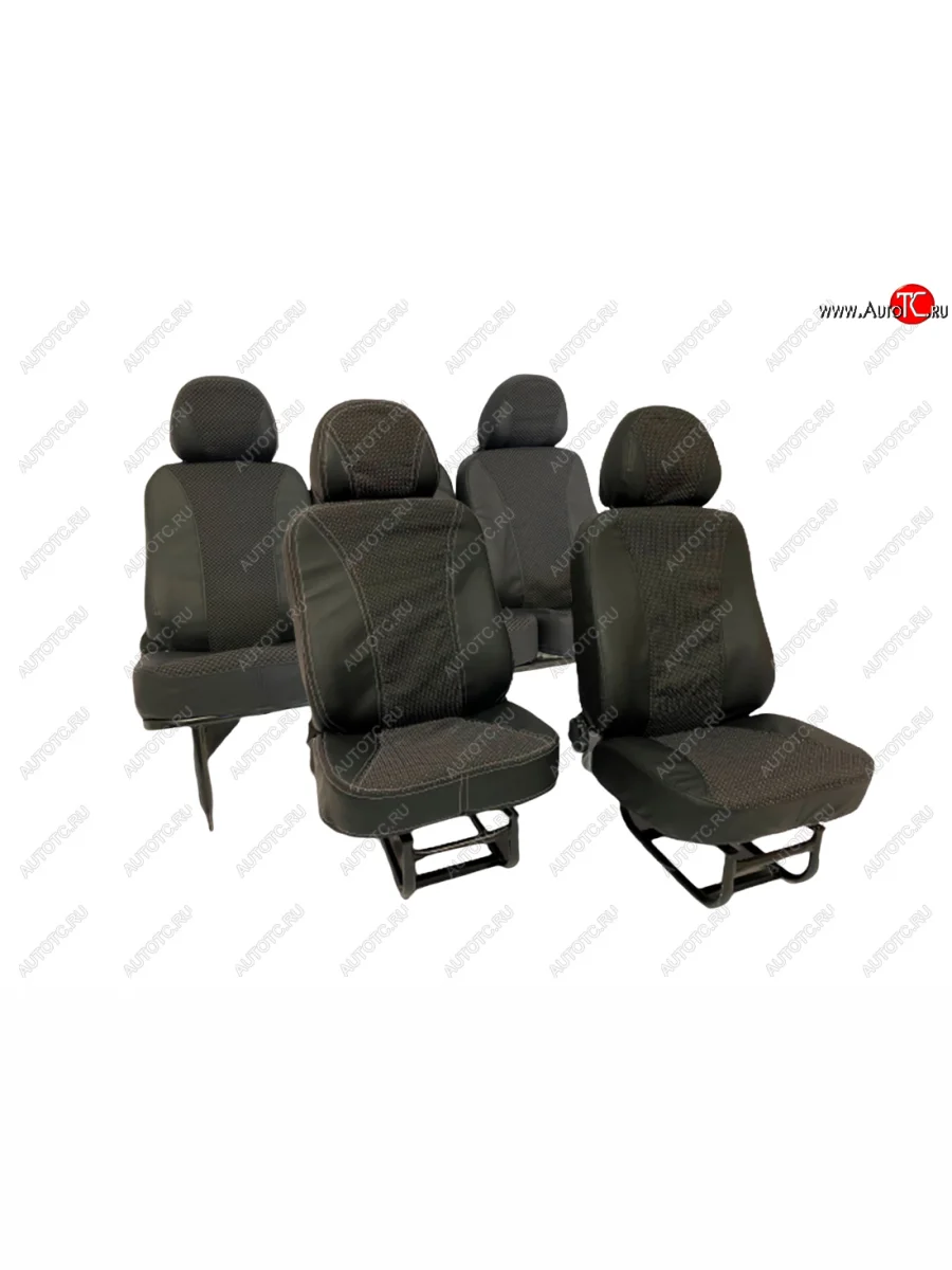 Чехлы сидений (5 мест, винилискожа/жаккард) Швейка ST Уаз 315195 Хантер (2003-2025)  в Керчи Республика Крым