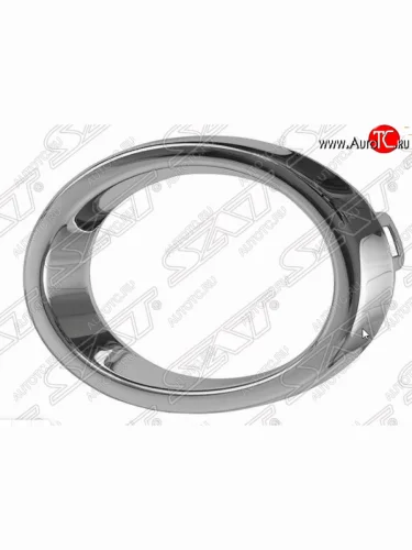 Левая оправа противотуманной фары SAT (хром) Renault Logan 2 рестайлинг (2018-2025)