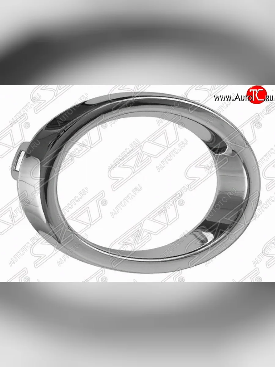 Правая оправа противотуманной фары SAT Renault Logan 2 рестайлинг (2018-2025) (хром)  с доставкой в г. Пермь