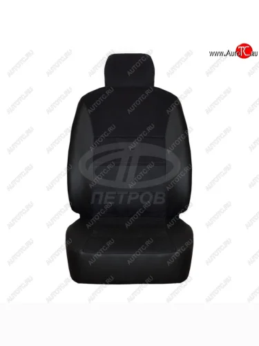 Чехлы сидений универсальные (экокожа/алькантара) ПЕТРОВ Орегон (черный) 