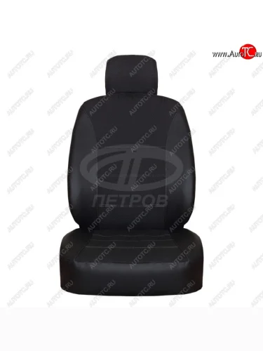 Чехлы сидений универсальные (экокожа/жаккард) ПЕТРОВ Орегон (черный) 