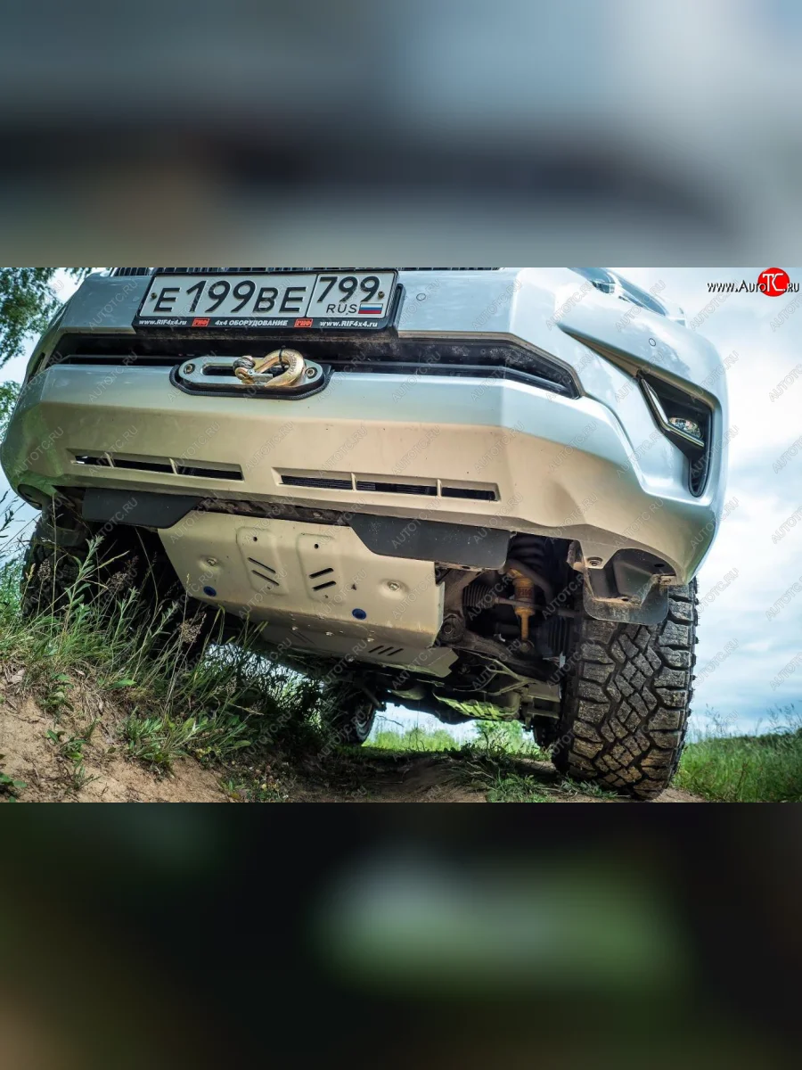 Площадка под лебёдку в штатный бампер РИФ  Toyota Land Cruiser Prado (2017-2020) J150  в Воронеже Воронежской области