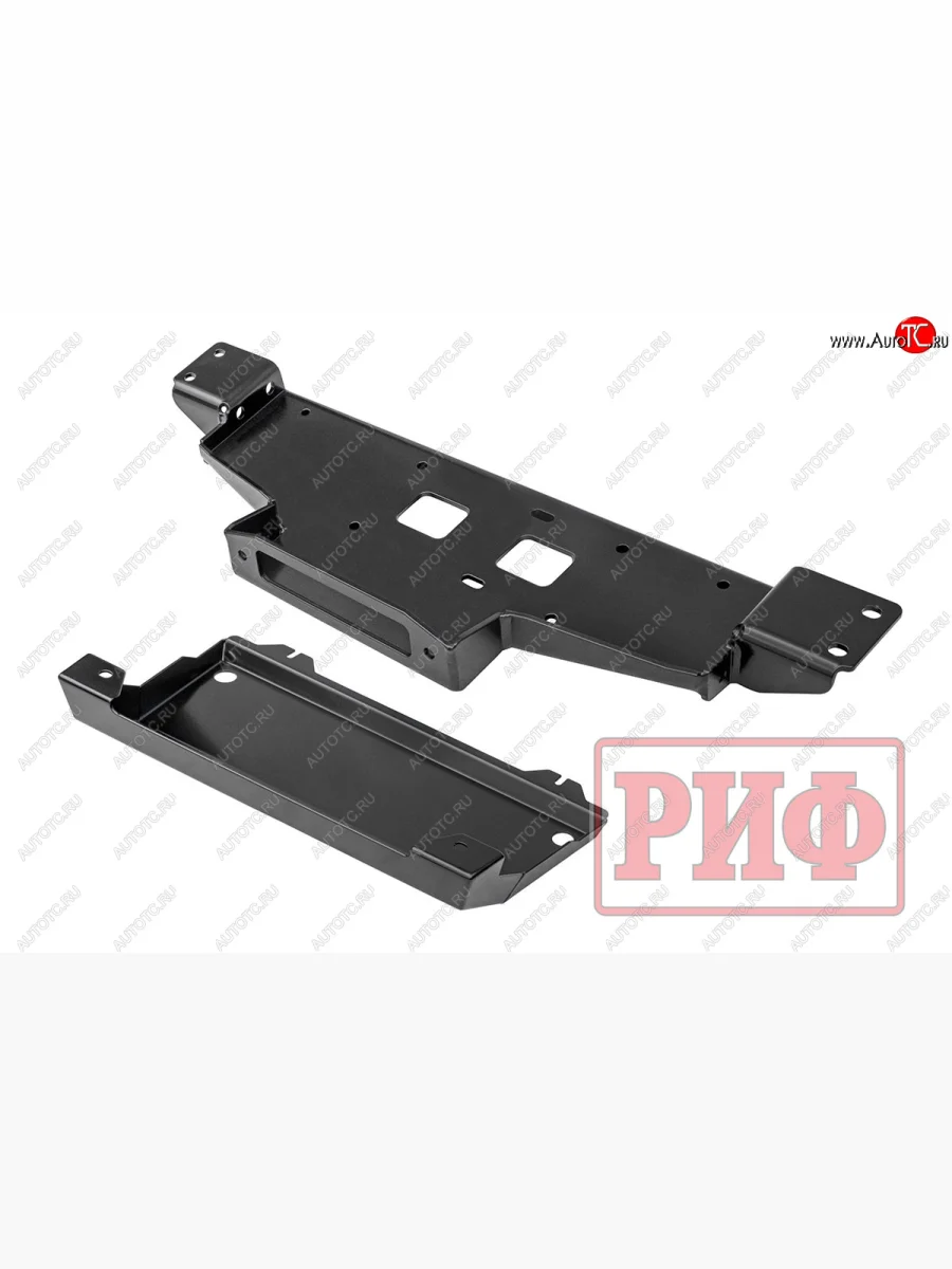 Площадка под лебёдку c защитой радиатора РИФ  Mitsubishi  L200  5 KK,KL, Pajero Sport  QE (в штатный бампер)  в Воронеже Воронежской области