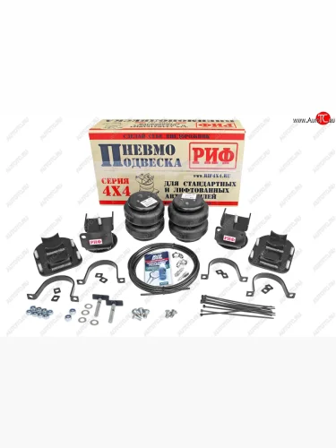 Пневмоподвеска на задний односкатный мост (для стандартной подвески) РИФ Уаз Профи 23602 бортовой грузовик 4 дв. (2017-2025)