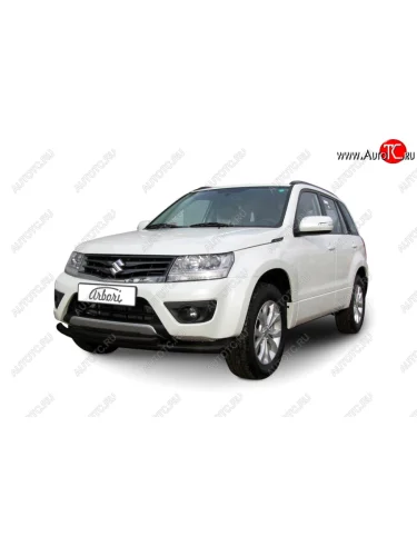 Защита переднего бампера двойная (диаметр 57+57 мм) Arbori Suzuki Grand Vitara  JT 5 дверей (2012-2016) 2-ой рестайлинг