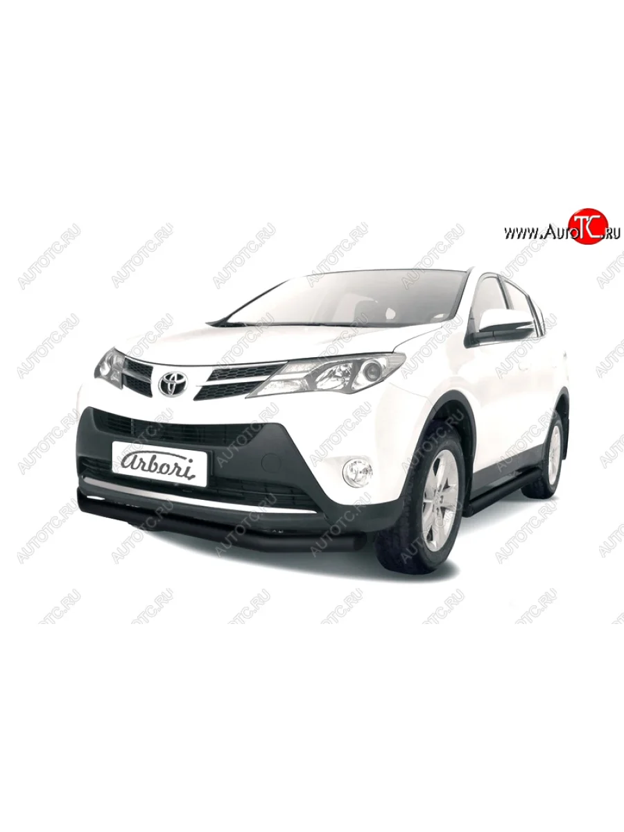 Защита переднего бампера (диаметр 76 мм) Arbori  Toyota RAV4 (2012-2015) XA40  в Самаре Самарской области