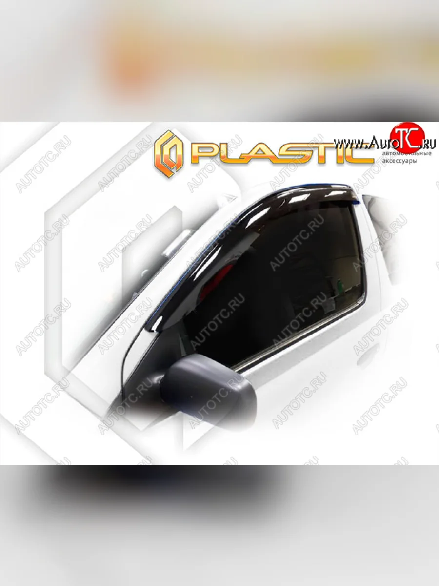 Ветровики дверей CA-Plastic Toyota Vitz XP10 хэтчбэк 3 дв. дорестайлинг (1999-2001) (Classic полупрозрачный)  в Перми Пермском крае