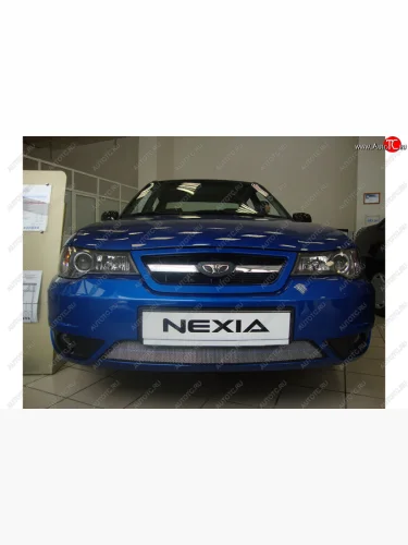           Защита радиатора Daewoo Nexia 2010- chrome (хром) Daewoo Nexia  рестайлинг (2008-2015)