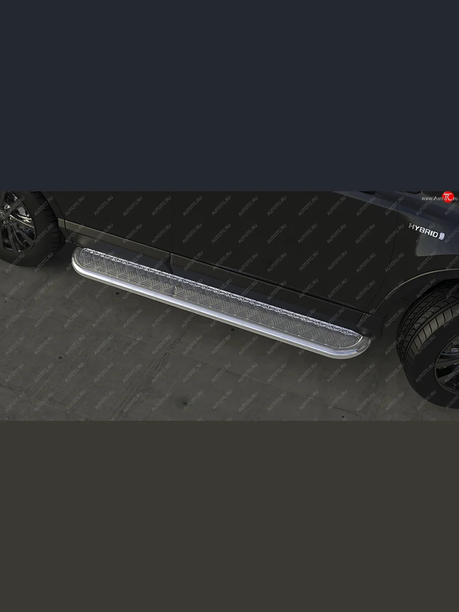 Защита порогов с подножкой (усиленная диаметр 57) Arbori Toyota RAV4 XA40 5 дв. рестайлинг (2015-2019)  в Воронеже Воронежской области