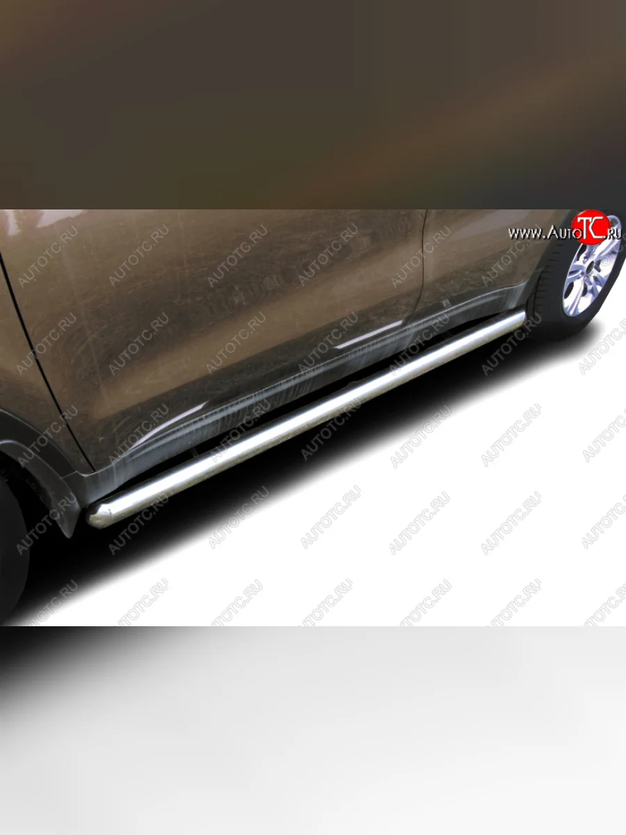 Защита порогов (труба диаметр 57) Arbori  KIA Sportage (2016-2018) 4 QL  в Самаре Самарской области