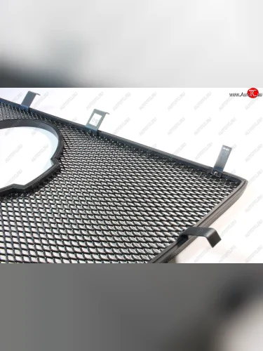 Защитная сетка радиатора в бампер (ячейка 3х7 мм, верх) Стрелка11 Стандарт Ford Mondeo Mk4,BD дорестайлинг, седан (2007-2010) (хром)