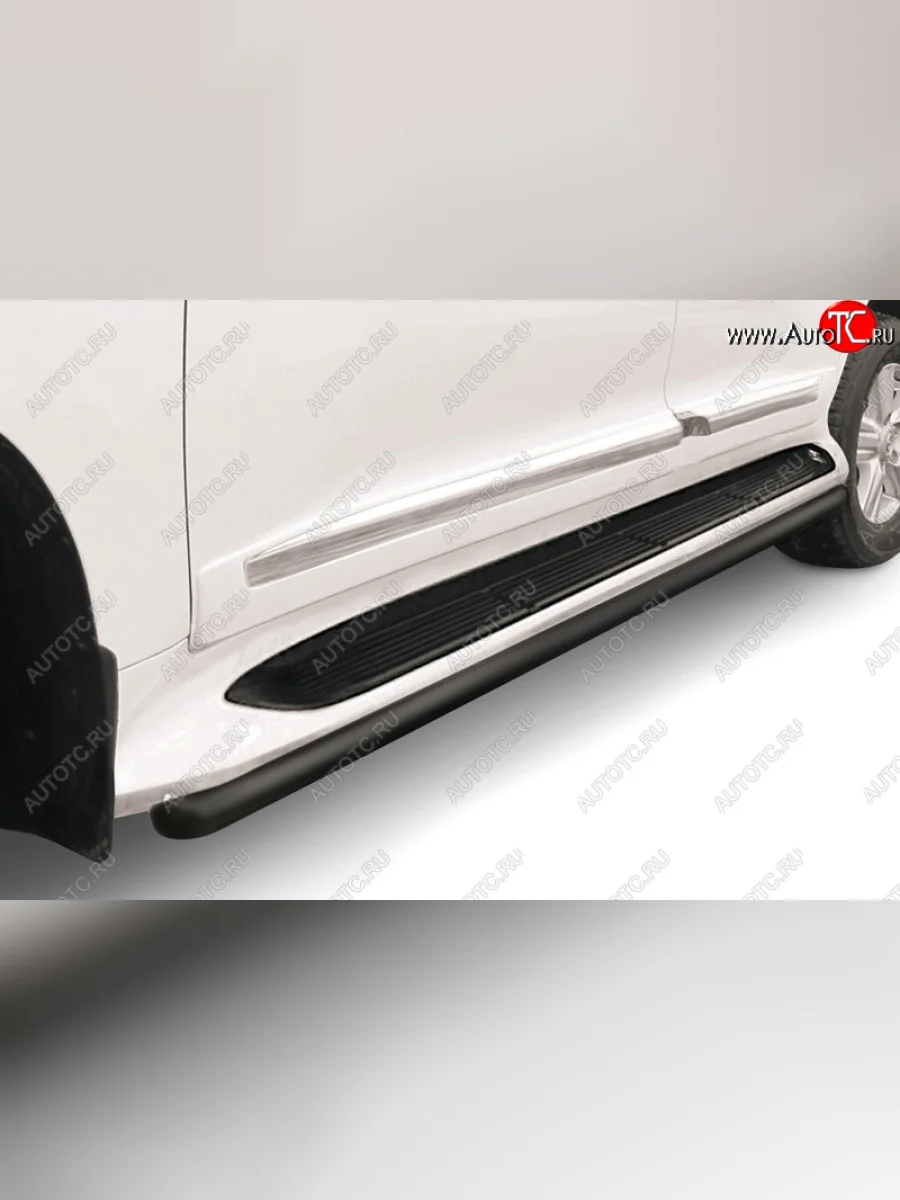 Защита порогов (труба диаметр 57) Arbori Toyota Land Cruiser 200 1-ый рестайлинг (2012-2015)  в Самаре Самарской области