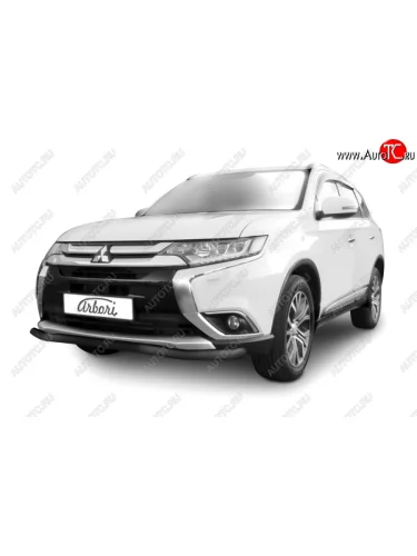 Защита переднего бампера (диаметр 57 мм) Arbori Mitsubishi Outlander  GF (2015-2018) 2-ой рестайлинг