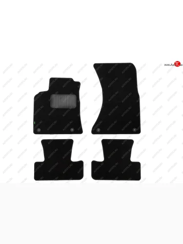 Комплект ковриков в салон (АКПП, чёрные, текстиль) Klever Standard Audi Q5 8R дорестайлинг (2008-2012)