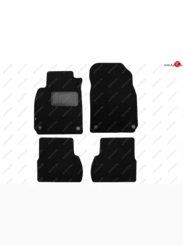 Комплект ковриков в салон (АКПП, чёрные, текстиль) Klever Standard Cadillac Bls седан (2006-2011)