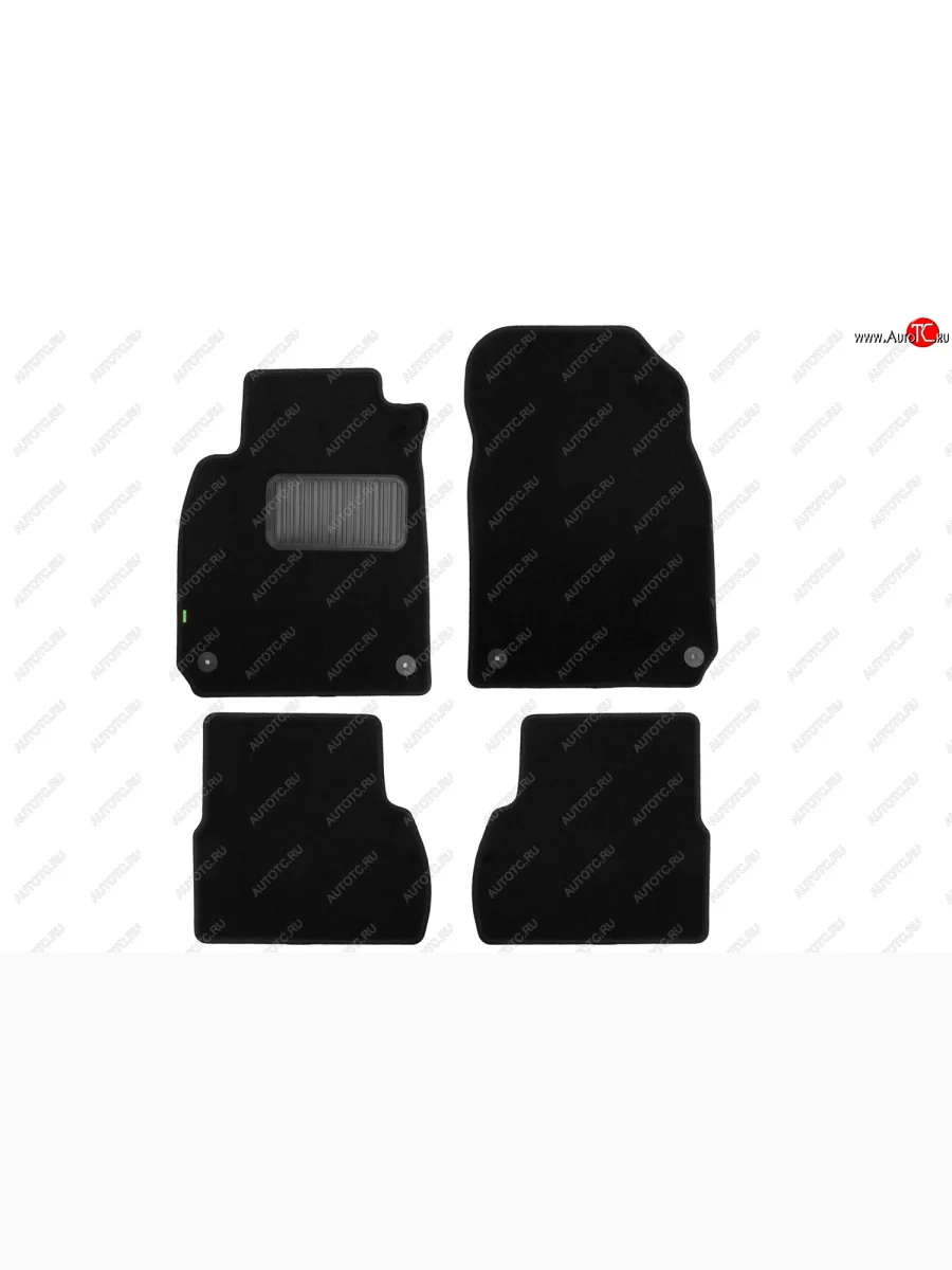 Комплект ковриков в салон (АКПП, чёрные, текстиль) Klever Standard Cadillac Bls седан (2006-2011)  в Керчи Республика Крым