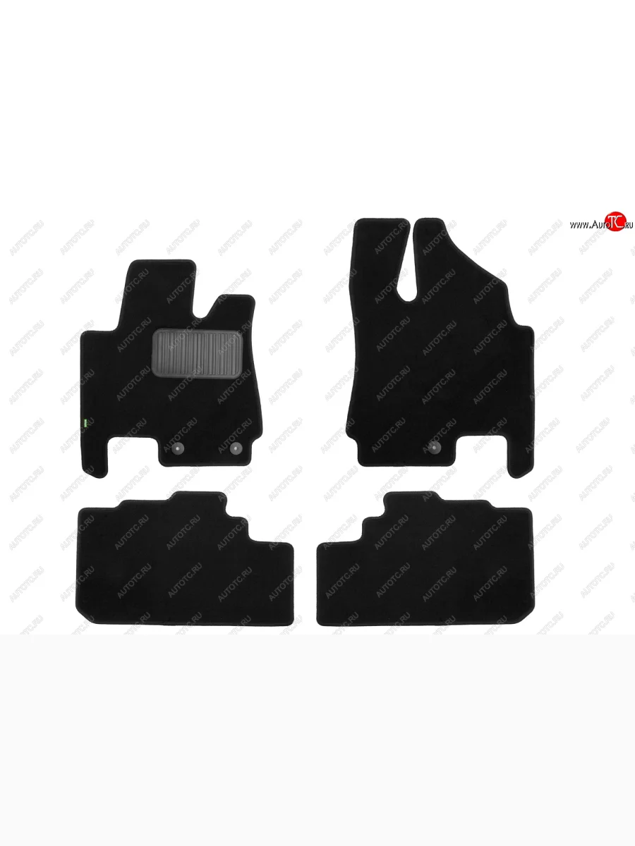 Комплект ковриков в салон (АКПП, чёрные, текстиль) Klever Standard Cadillac SRX дорестайлинг (2010-2012)  с доставкой в г. Пермь