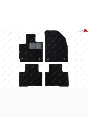 Комплект ковриков в салон (чёрные, текстиль) Klever Standard EXEED TXL 1-ый рестайлинг (2021-2025)