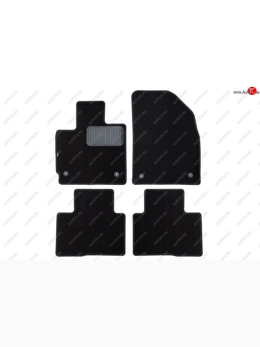 Комплект ковриков в салон (чёрные, текстиль) Klever Standard EXEED TXL 1-ый рестайлинг (2021-2025)  в Керчи Республика Крым