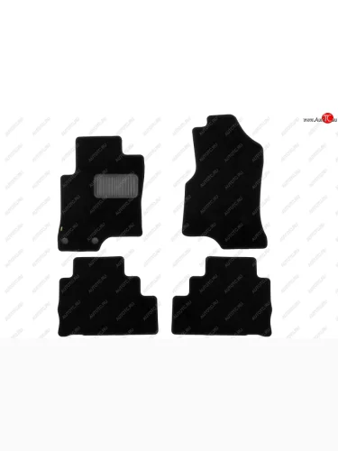 Комплект ковриков в салон (чёрные, текстиль) Klever Standard Chevrolet Captiva  дорестайлинг (2006-2011)