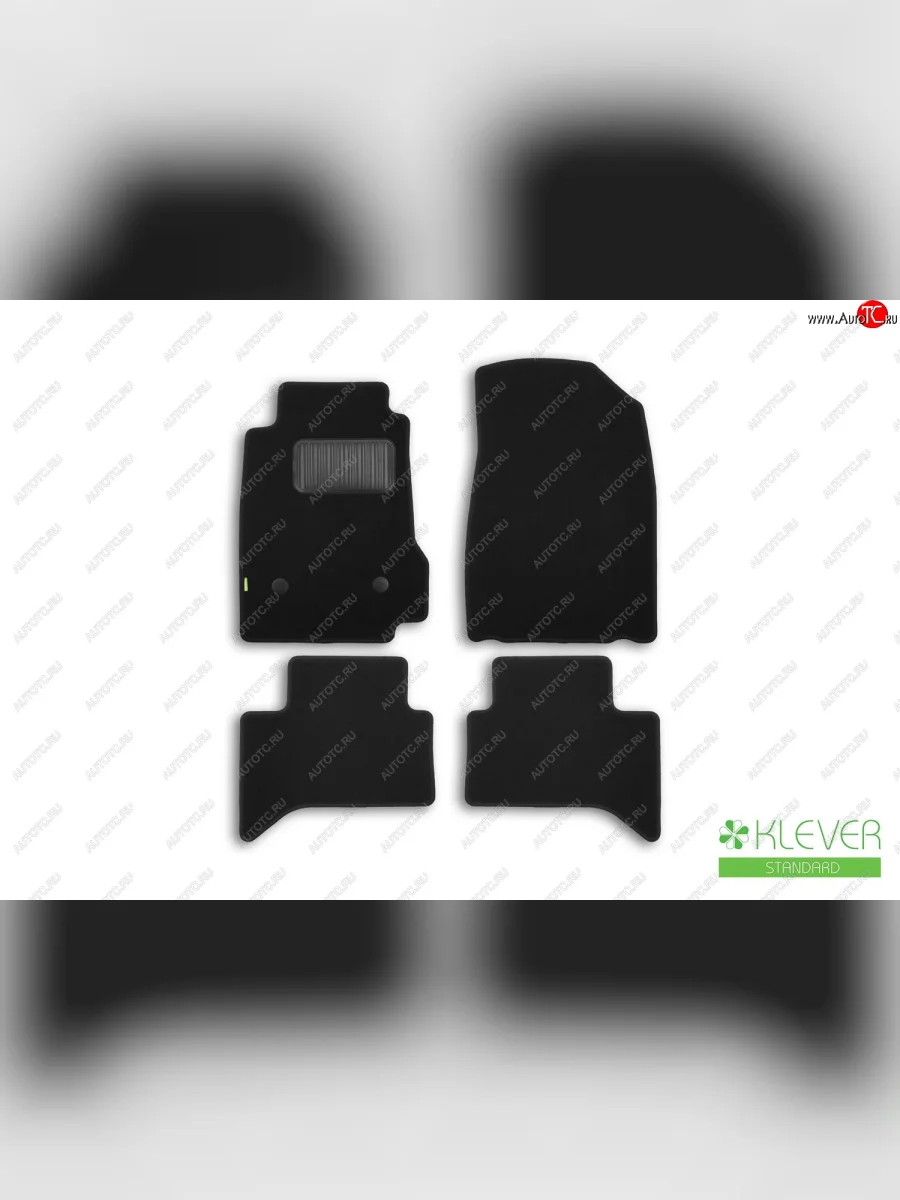 Комплект ковриков в салон (АКПП, чёрные, текстиль) Klever Standard Chevrolet Trailblazer GM800 дорестайлинг (2012-2016)  с доставкой в г. Керчь
