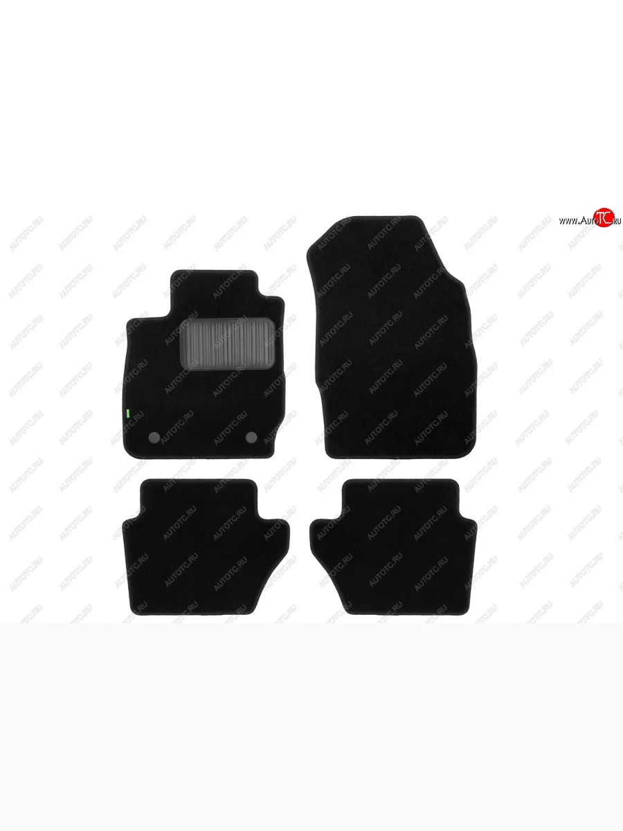 Комплект ковриков в салон (чёрные, текстиль) Klever Standard Ford Fiesta 6 хэтчбэк 3 дв. дорестайлинг (2008-2013)  с доставкой в г. Керчь