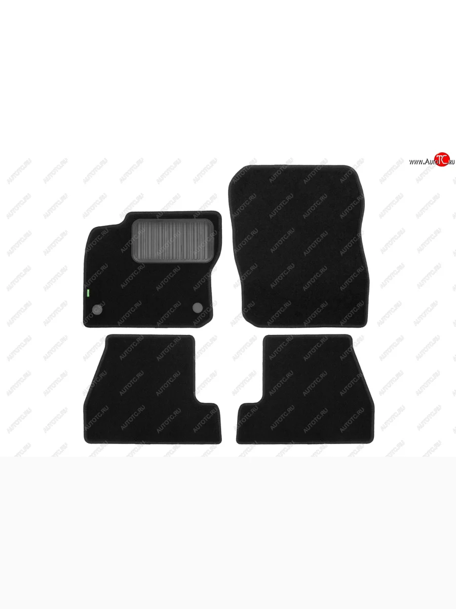 Комплект ковриков в салон (чёрные, текстиль) Klever Standard Ford Focus 3 хэтчбэк рестайлинг (2014-2019)  с доставкой в г. Керчь