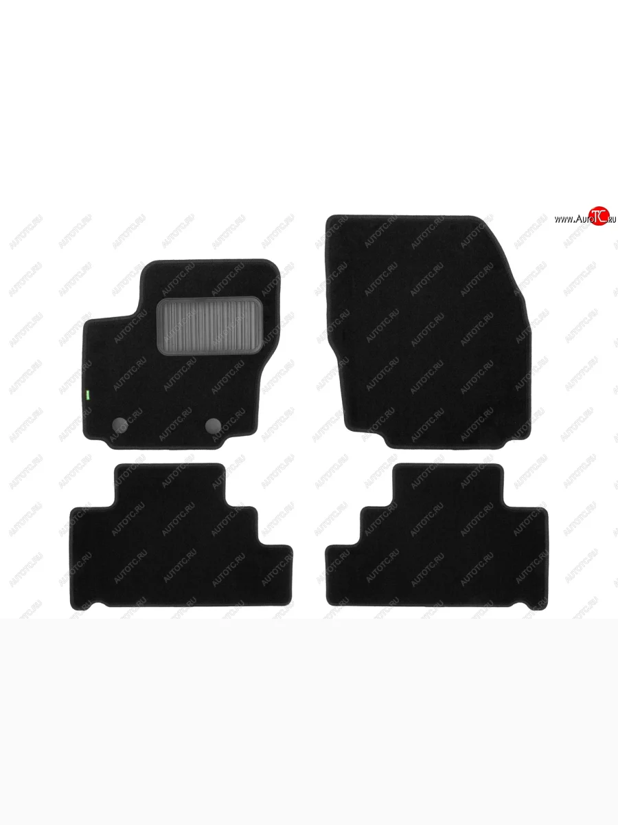 Комплект ковриков в салон (чёрные, текстиль) Klever Standard Ford S-Max 1 дорестайлинг (2006-2010)  с доставкой в г. Керчь