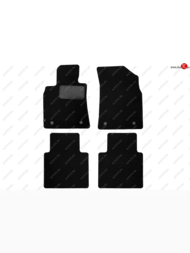 Комплект ковриков в салон (чёрные, текстиль) Klever Standard Geely GC9 (2015-2019)