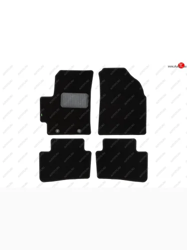 Комплект ковриков в салон (чёрные, текстиль) Klever Standard Hyundai Creta SU (2020-2022)