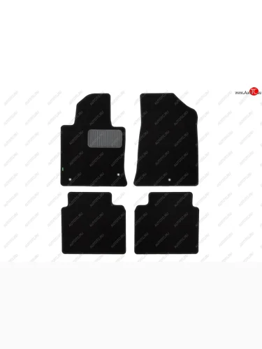 Комплект ковриков в салон (чёрные, текстиль) Klever Standard Hyundai Sonata  LF (2017-2019) рестайлинг