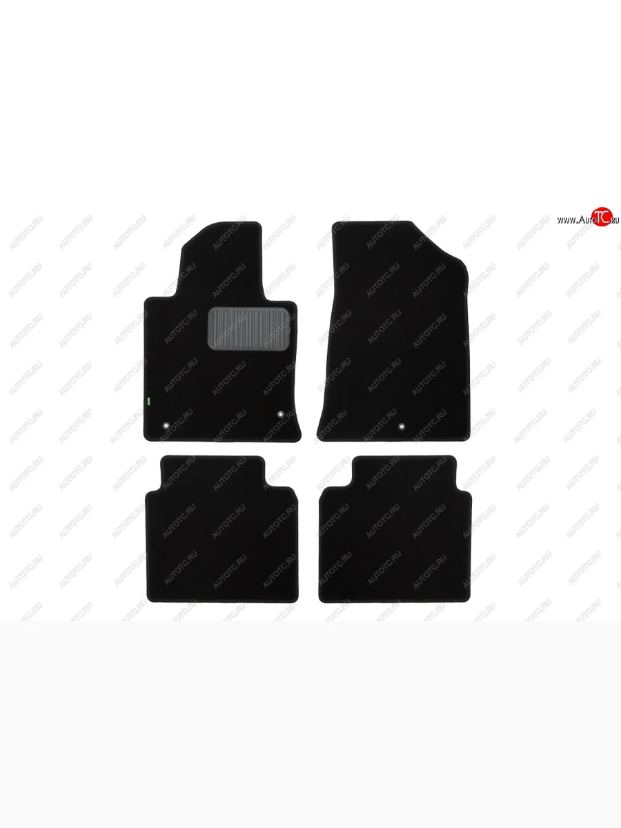 Комплект ковриков в салон (чёрные, текстиль) Klever Standard Hyundai Sonata LF рестайлинг (2017-2019)  в Самаре Самарской области