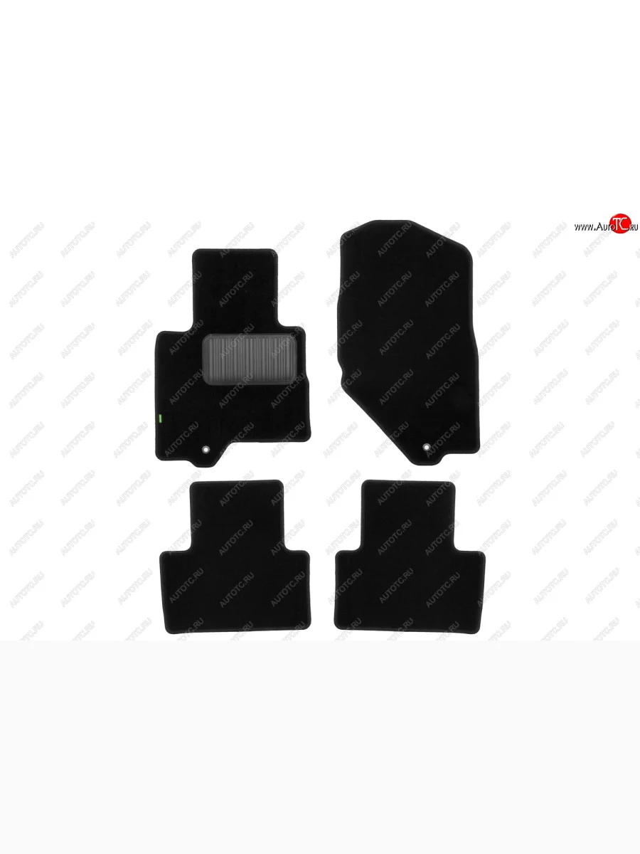 Комплект ковриков в салон (чёрные, текстиль) Klever Standard INFINITI FX37 S51 рестайлинг (2011-2013)  с доставкой в г. Керчь