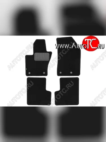 Комплект ковриков в салон (чёрные, текстиль) Klever Standard Jeep Renegade 1 BU дорестайлинг (2014-2020)