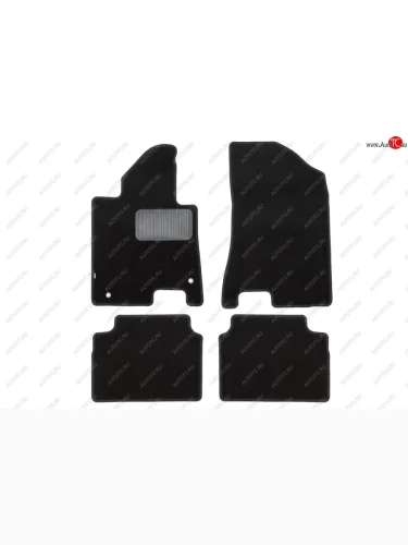 Комплект ковриков в салон (чёрные, текстиль) Klever Standard KIA K5 DL (2019-2022)