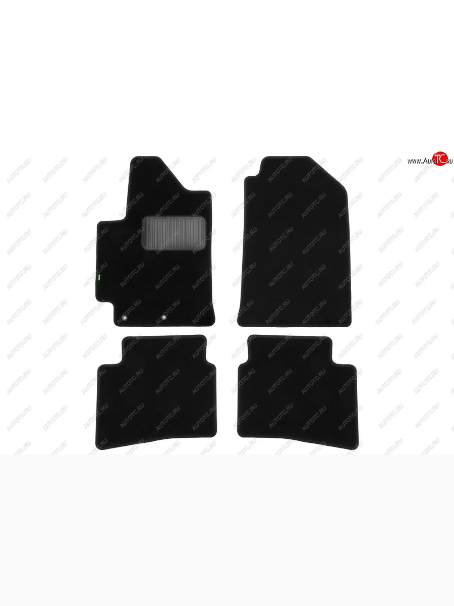 Комплект ковриков в салон (чёрные, текстиль) Klever Standard KIA Rio X-line (2017-2021)  в Керчи Республика Крым