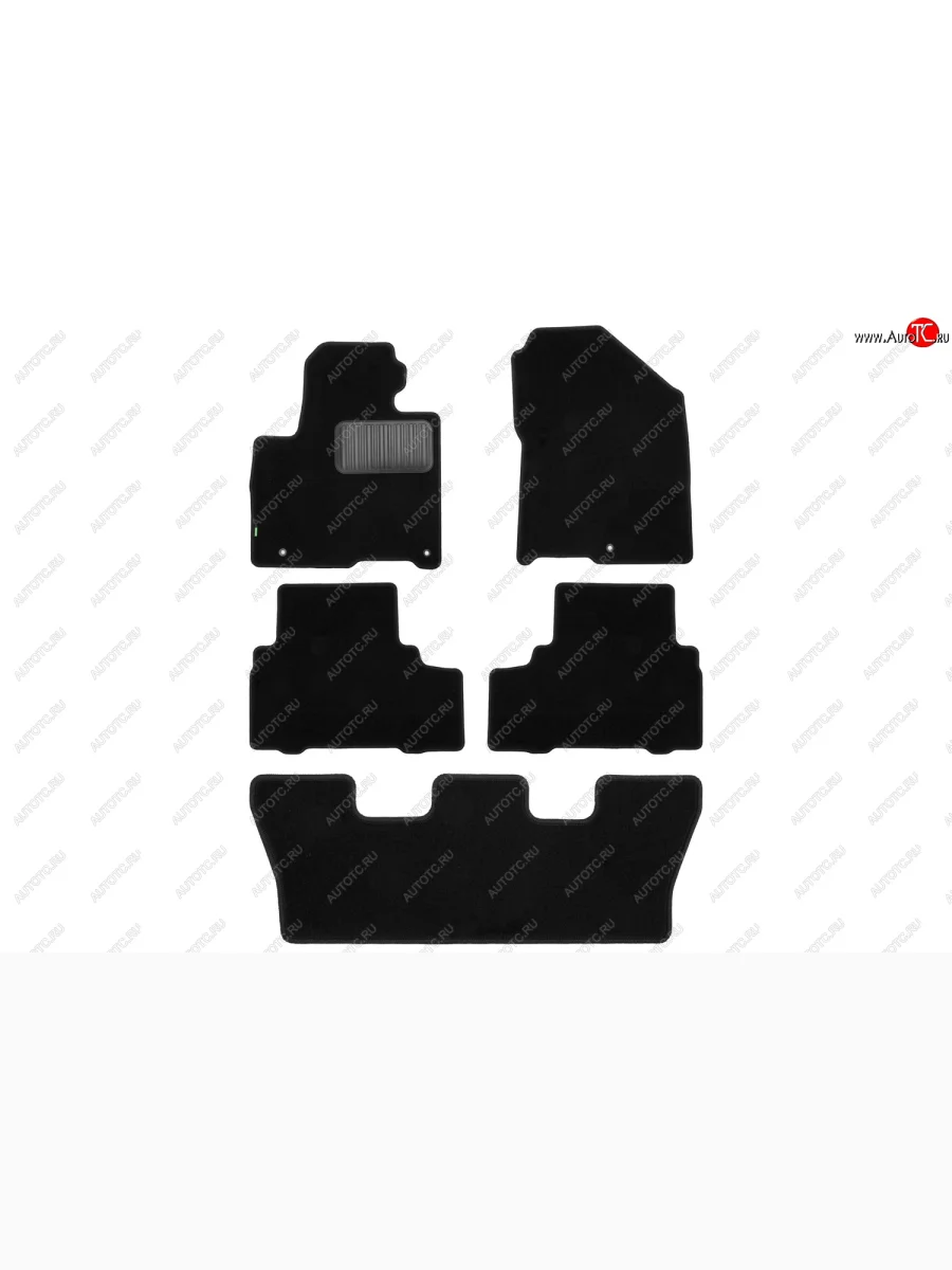 Комплект ковриков в салон (чёрные, текстиль) Klever Standard KIA Sorento UM/Prime дорестайлинг (2014-2018)  с доставкой в г. Пермь