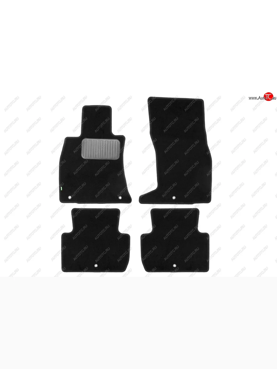 Комплект ковриков в салон (чёрные, текстиль) Klever Standard KIA Stinger (2017-2025)  в Перми Пермском крае