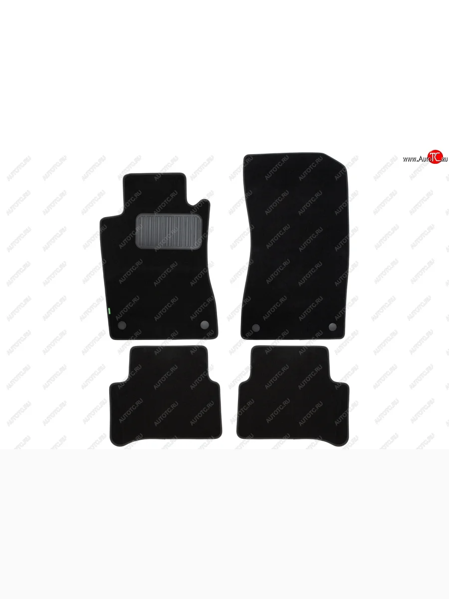 Комплект ковриков в салон (АКПП, чёрные, текстиль) Klever Standard  Mercedes-Benz E-Class (2002-2009) W211  в Перми Пермском крае