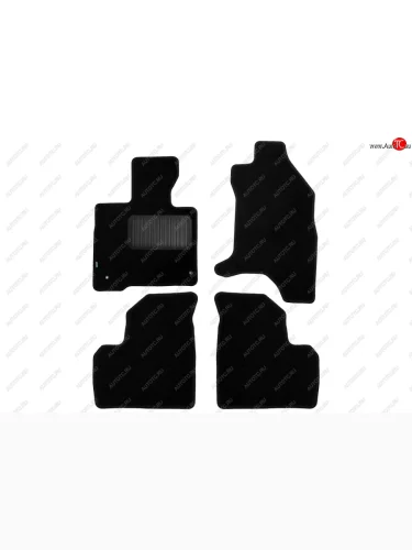 Комплект ковриков в салон (чёрные, текстиль) Klever Standard Mitsubishi i-Miev (2009-2018)
