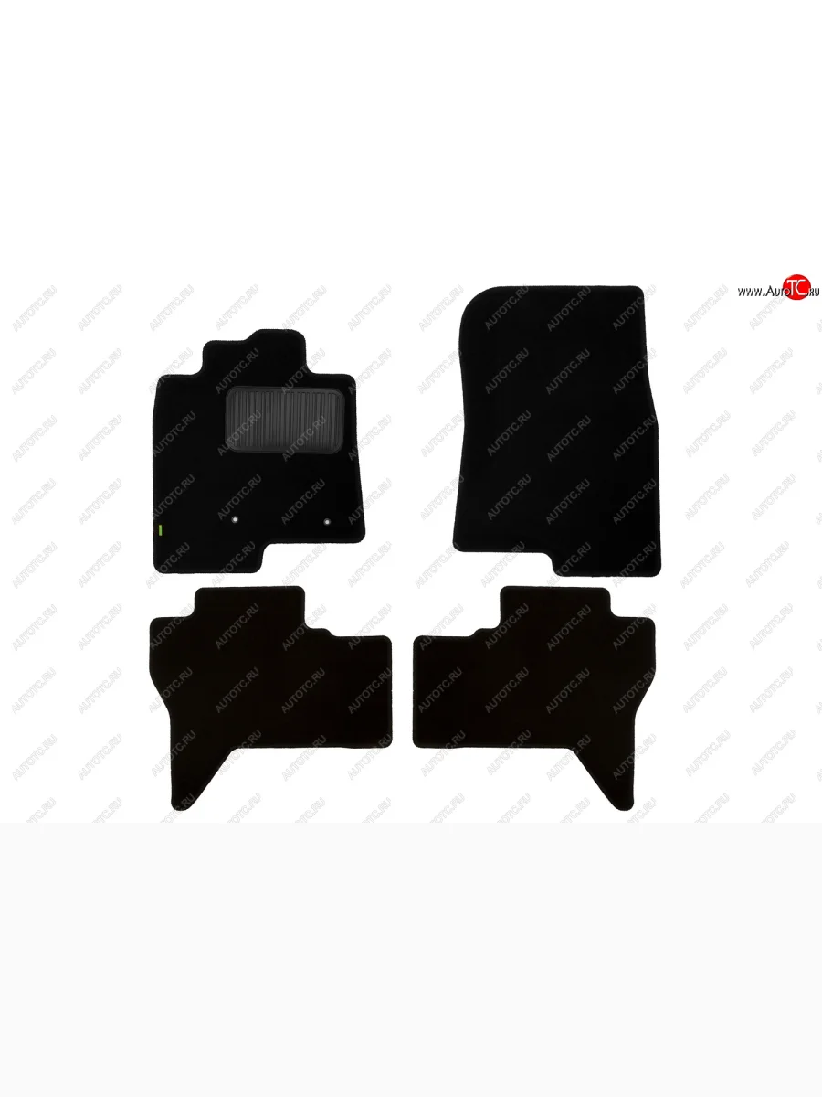 Комплект ковриков в салон (чёрные, текстиль) Klever Standard Mitsubishi Pajero 4 V90 дорестайлинг (2006-2011)  в Керчи Республика Крым