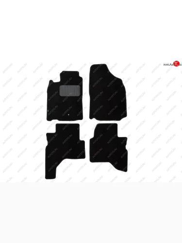 Комплект ковриков в салон (чёрные, текстиль) Klever Standard Mitsubishi Pajero Sport  PA (1996-2008) дорестайлинг, рестайлинг