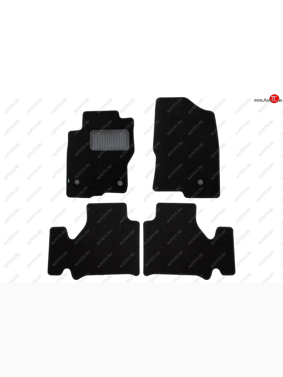 Комплект ковриков в салон (АКПП, чёрные, текстиль) Klever Standard Nissan Navara 2 D40 рестайлинг (2010-2016)  в Самаре Самарской области