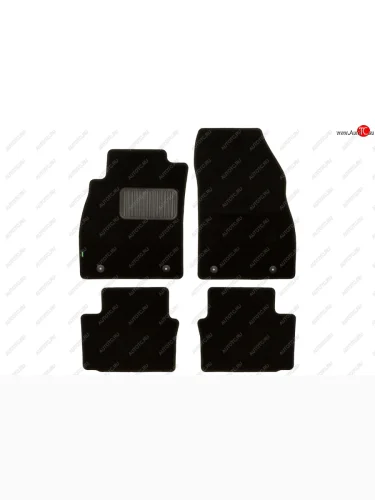 Комплект ковриков в салон (чёрные, текстиль) Klever Standard Opel Insignia A дорестайлинг седан (2008-2013)