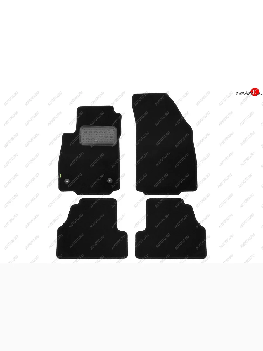 Комплект ковриков в салон (чёрные, текстиль) Klever Standard Opel Mokka  дорестайлинг (2012-2016)  с доставкой в г. Керчь