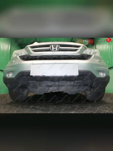           Защита радиатора Honda CR-V III 2010-2012 black (черная) Honda CR-V  RE1,RE2,RE3,RE4,RE5,RE7 (2009-2012) рестайлинг