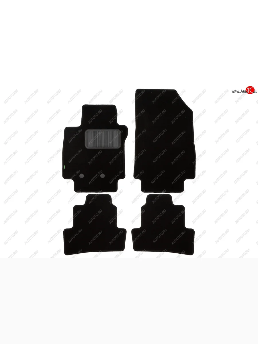 Комплект ковриков в салон (чёрные, текстиль) Klever Standard Renault Clio BR дорестайлинг, хэтчбэк 5 дв. (2005-2009)  с доставкой в г. Керчь
