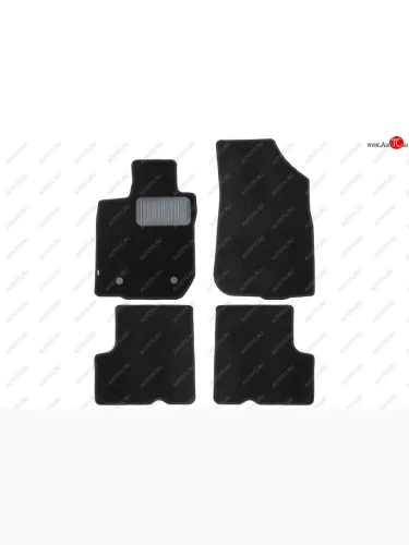 Комплект ковриков в салон (2WD, чёрные, текстиль) Klever Standard Renault Duster HS дорестайлинг (2010-2015)