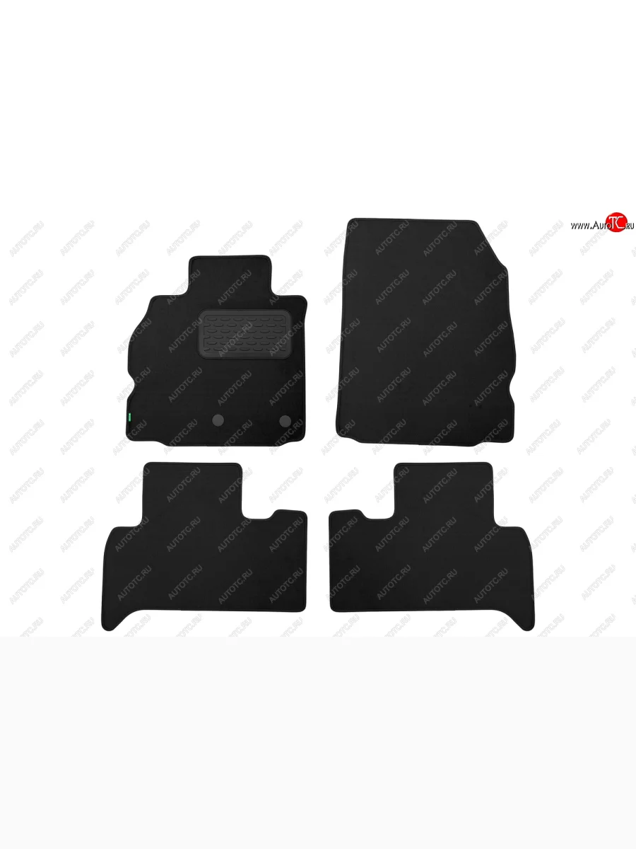 Комплект ковриков в салон (чёрные, текстиль) Klever Standard Renault Scenic 3 рестайлинг (2012-2016)  с доставкой в г. Керчь